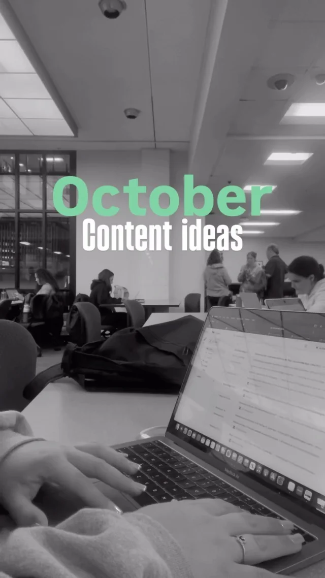 It’s spooky season — but there’s nothing spooky about these content ideas ⚡️ 

#contentideas #socialmedia #business